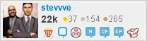 profile for stevvve on Stack Exchange, a network of free, community-driven Q&A sites
