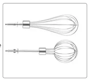 Balloon whisk attachments