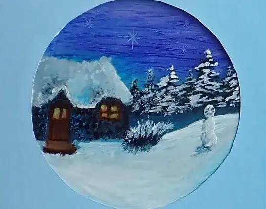 acrylic paint on plastic