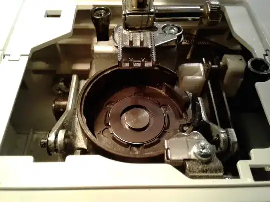 Drum and hook under bobbin