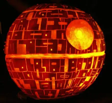 Death star pumpkin
