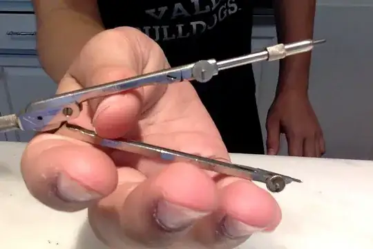 the compass won't stay and will not draw circles