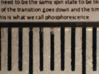 Very small laser print