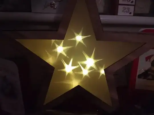 Christmas star holographic light decoration