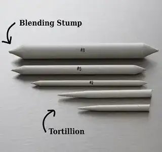 Tortillons and blending stumps