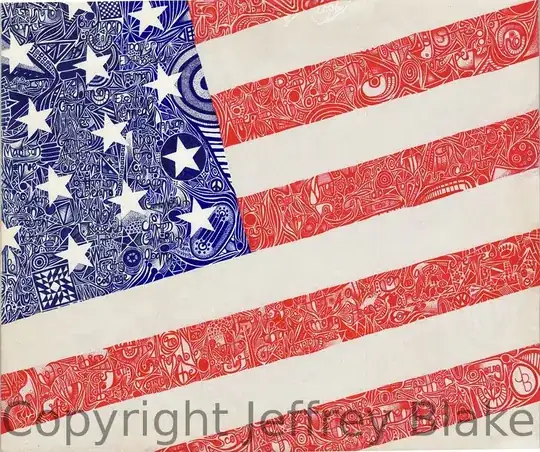 Abstract Flag Art by Jeffrey Blake