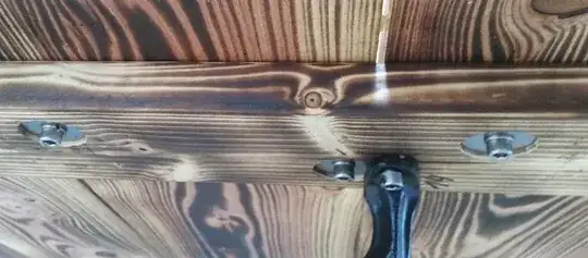 Table downside: Bolts and one bar