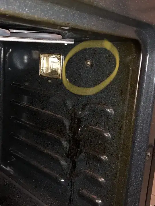 image showing the location of a headphone jack inside an oven