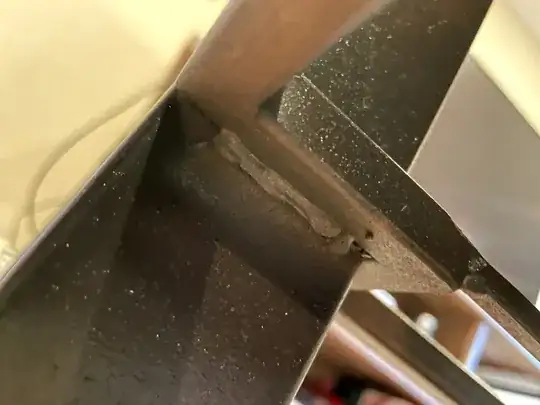 what it looks at the joint from the underside