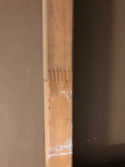 image of studs connected together with a zig-zag joint1