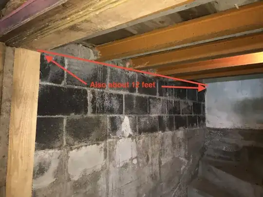 From doorway to garage wall