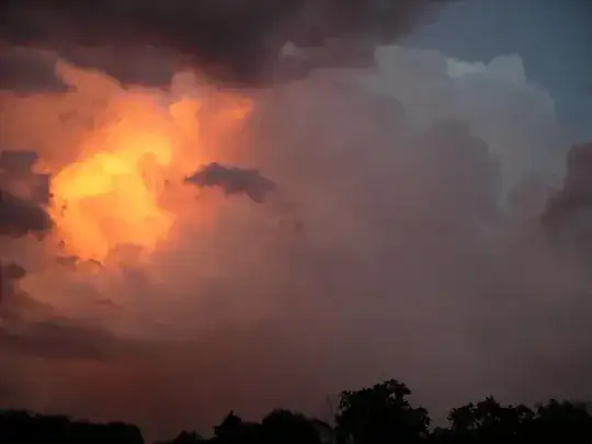 photo of clouds with blue in upper right