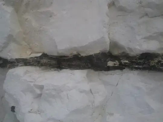 flint layer close up