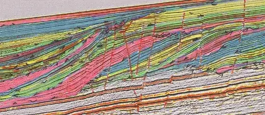 Seismic section from CGGVeritas, shared by Julien Moreau on VSA