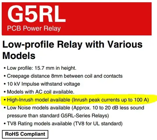Relay specs