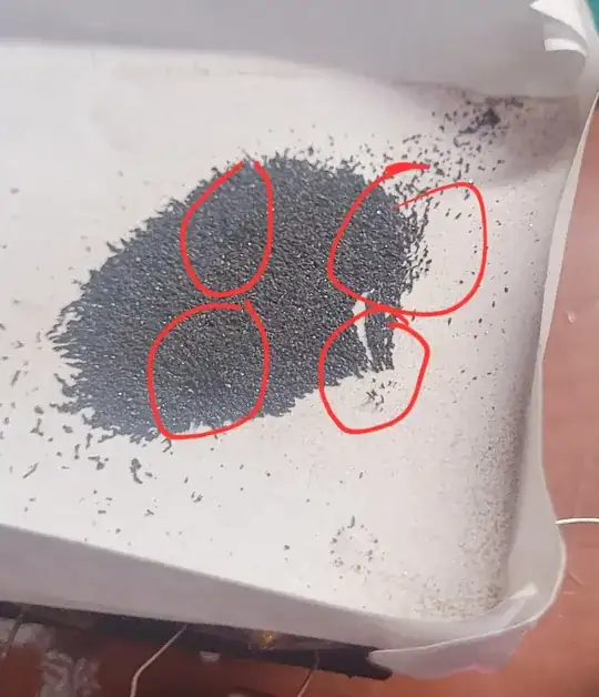 tough to see, but more than one point where the filings are being attracted