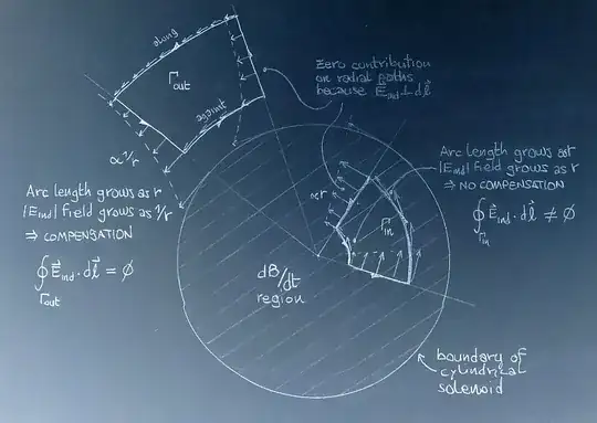 induced e field along special paths