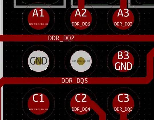 BGA package, via in pad
