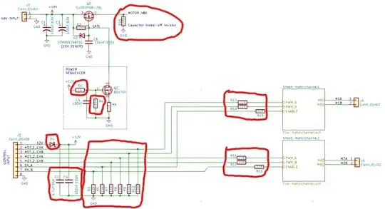main schematic showing input improvements to fix noload failures and startup