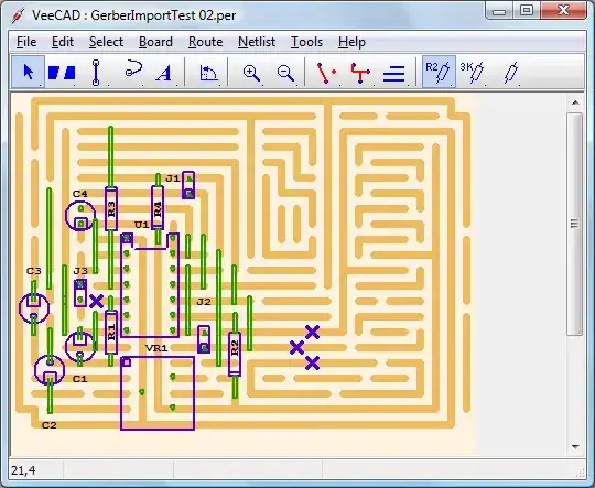 Image of Veecad output in simulation case.