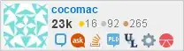 profile for cocomac on Stack Exchange, a network of free, community-driven Q&A sites