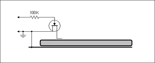 sketch of a phone with a switched sense wire attached