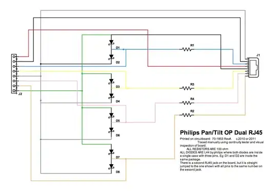 Schematic of RJ45 input board
