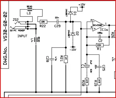 Guitar amp input