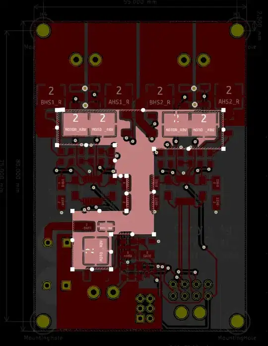layout showing the 48V supply going to each channel