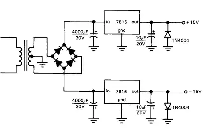 Example Dual Polarity Power Supply