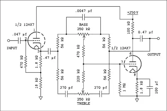 Second tone control circuit
