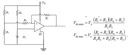 circuit and equation for switching values for Vdc