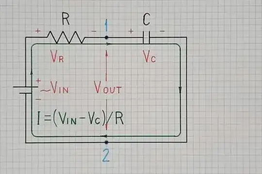 RC voltage integrator
