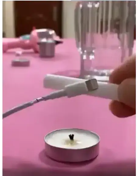 tip of a phone charger