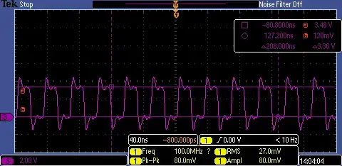 Distored 30MHz Clock Signal