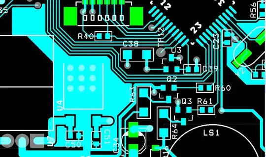 PCB layout. Top layer.