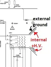 three-cathode C.R.T. connections