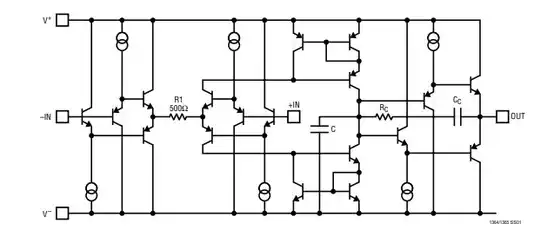 LT1364 internal circuit