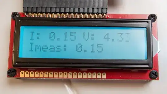 LCD display of variable load