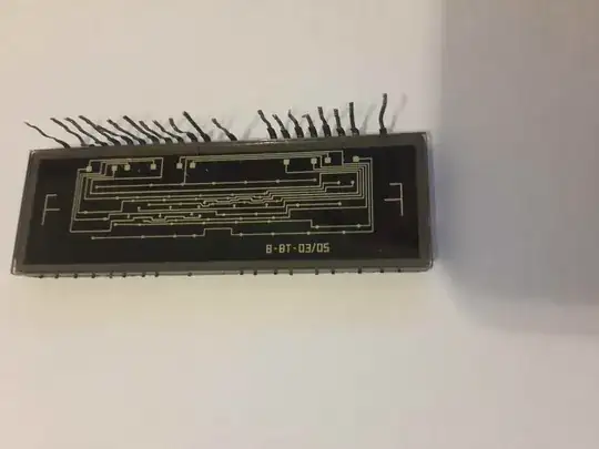 The back of the VFD with the sticker removed