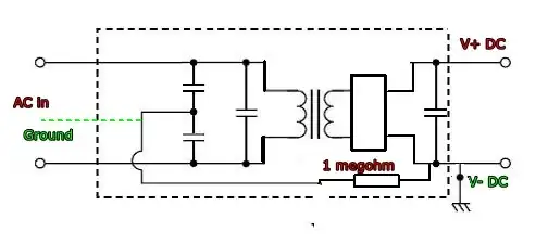 AC to DC schematic diagram