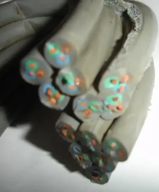 this is a pic of the end of the loop - basically one solid lump now, except for effects of being cut thru