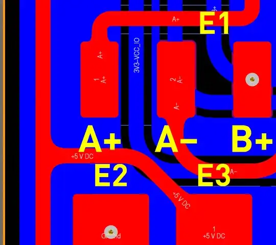 PCB traces with teardrops — 2D view