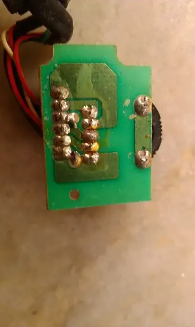 Back side of PCB