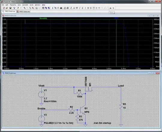 LTspice PMOS Switch Simulation