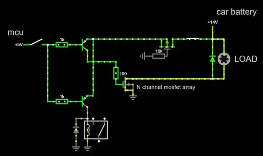My circuit with a kind of reverse polarity protection