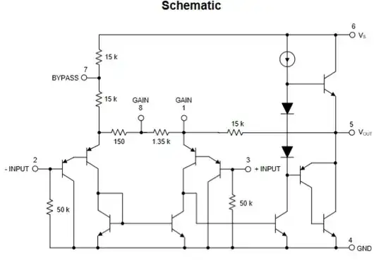 LM386 equivalent circuit