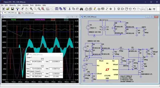 PFC Circuit LT1249 50 Hz