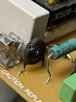 Damaged Amiga 1200 PSU ICL NTC