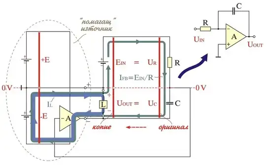 Op-amp RC integrator